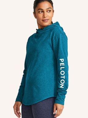 Peloton Dreamblend Pullover Hoodie in a blue heather color L
